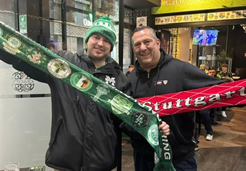 Glasgow – Sala Weiss-Rot unterstützt unseren VfB gegen Celtic